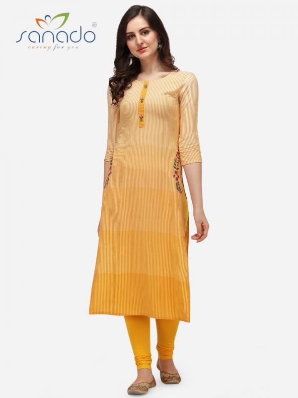 Sanedo Daisy Fancy Viscose Embroidery Kurti 